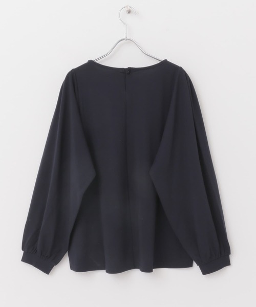 URBAN RESEARCH DOORS（アーバンリサーチドアーズ）の「ボリュームスリーブカットソー（Tシャツ/カットソー・レディース・ネイビー/ライトベージュ・MEDIUM）」の12枚目の写真