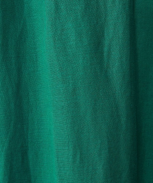 CHIC STYLE（シックスタイル）の「＜大きいサイズ＞レーヨン麻パフスリーブマキシワンピース シックスタイル（ワンピース・レディース・グリーン/モカ/ネイビー・4L/L/3L/5L/LL）」の21枚目の写真