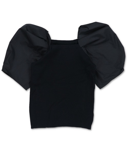 Lull（ルル）の「【Lull / ルル】ニットドッキングパフスリーブブラウス（シャツ/ブラウス・レディース・ネイビー/ベージュ/モスグリーン/オフホワイト・ONESIZE）」の19枚目の写真