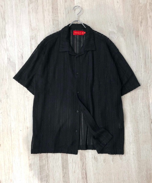 ADMIX/ATELIER SAB MEN（アドミックスアトリエサブメン）の「【Hollywood Rich.&】透かしメッシュレース / オープンカラー シャツ（シャツ/ブラウス・メンズ・ホワイト/ブラック/ベージュ・48/50/52）」の16枚目の写真