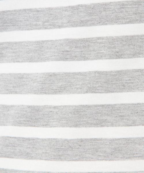 Another Edition(アナザーエディション)の「ハイネックボーダーネックプルオーバー/AEBC B/N BORDER PO◆(Tシャツ/カットソー・レディース・ライトグレー/ネイビー/ロイヤルブルー・フリー)」の14枚目の写真
