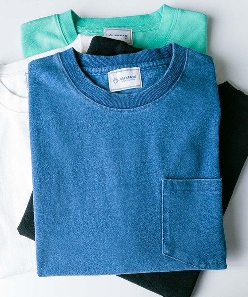 URBAN RESEARCH Sonny Label（アーバンリサーチサニーレーベル）の「『XLサイズあり』『別注』BAEXFATE×Sonny Label　ヘビーウェイト天竺Tシャツ（Tシャツ/カットソー・メンズ・ブラック/ホワイト/グリーン/インディゴブルー・LARGE/MEDIUM/X-LARGE）」の4枚目の写真