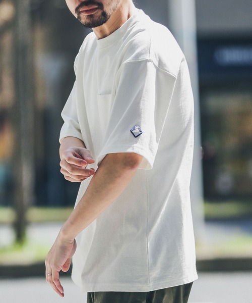 URBAN RESEARCH Sonny Label（アーバンリサーチサニーレーベル）の「『XLサイズあり』『別注』BAEXFATE×Sonny Label　ヘビーウェイト天竺Tシャツ（Tシャツ/カットソー・メンズ・ブラック/ホワイト/グリーン/インディゴブルー・LARGE/MEDIUM/X-LARGE）」の8枚目の写真