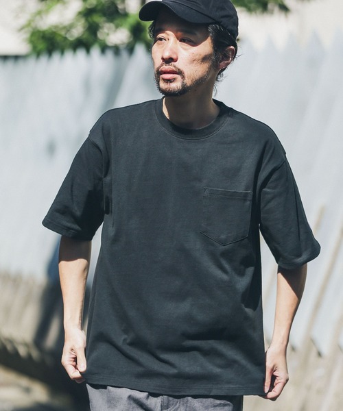 URBAN RESEARCH Sonny Label（アーバンリサーチサニーレーベル）の「『XLサイズあり』『別注』BAEXFATE×Sonny Label　ヘビーウェイト天竺Tシャツ（Tシャツ/カットソー・メンズ・ブラック/ホワイト/グリーン/インディゴブルー・LARGE/MEDIUM/X-LARGE）」の22枚目の写真