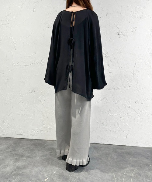 apres jour mignon（アプレジュールミニョン）の「裾フリルニットパンツ【ZOZOTOWN限定アイテム】（その他パンツ・レディース・グリーン系その他/アイボリー/ブラック/パープル/ブルー/レッド/ライトグレー・MEDIUM/X-LARGE/SMALL）」の14枚目の写真