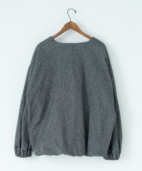 RYU（リュー）の「cotton tweed nomad jacket（ノーカラージャケット