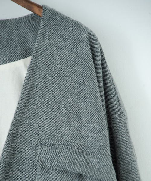 RYU（リュー）の「cotton tweed nomad jacket（ノーカラージャケット