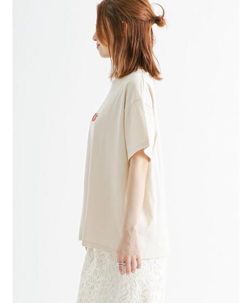 Te chichi（テチチ）の「ウレタン刺繍ロゴTシャツ（Tシャツ/カットソー・レディース・ブラウン/ベージュ/オフホワイト・ﾌﾘ-）」の20枚目の写真