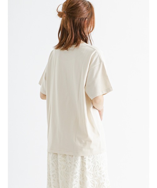 Te chichi（テチチ）の「ウレタン刺繍ロゴTシャツ（Tシャツ/カットソー・レディース・ブラウン/ベージュ/オフホワイト・ﾌﾘ-）」の11枚目の写真