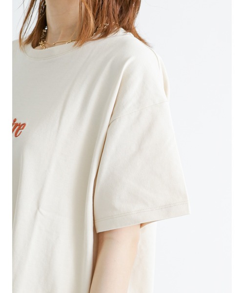 Te chichi（テチチ）の「ウレタン刺繍ロゴTシャツ（Tシャツ/カットソー・レディース・ブラウン/ベージュ/オフホワイト・ﾌﾘ-）」の13枚目の写真