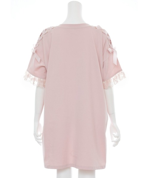 Secret Honey(シークレットハニー)の「肩レースアップうさぎプリントTシャツ(Tシャツ/カットソー・レディース・キナリ/ピンク/ブラック系その他/オフホワイト/ライトピンク/ブラック・FREE)」の16枚目の写真