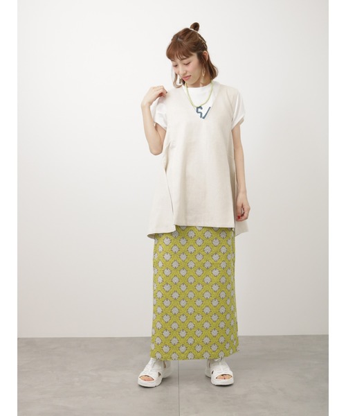 Lugnoncure（ルノンキュール）の「リネンブレンドジレ（ベスト・レディース・ネイビー/オレンジ/オフホワイト・F）」の11枚目の写真