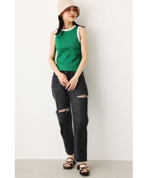 RODEO CROWNS WIDE BOWL（ロデオクラウンズワイドボウル）の「バイカラータンクトップ（タンクトップ・レディース・アイボリー/グリーン/ブルー・FREE）」の17枚目の写真