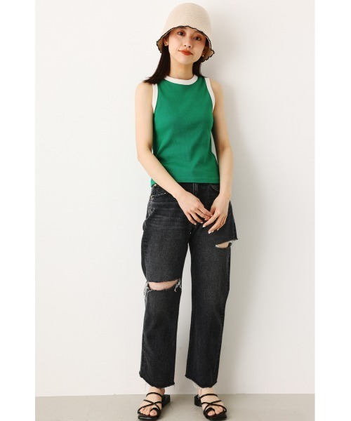 RODEO CROWNS WIDE BOWL（ロデオクラウンズワイドボウル）の「バイカラータンクトップ（タンクトップ・レディース・アイボリー/グリーン/ブルー・FREE）」の20枚目の写真