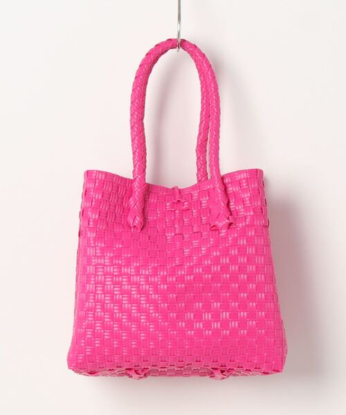 natural couture（ナチュラルクチュール）の「パサールバッグスクエアＳＳ（ショルダーバッグ・レディース・ピンク系その他/ピンク/イエロー/ライトグレー・FREE）」の5枚目の写真
