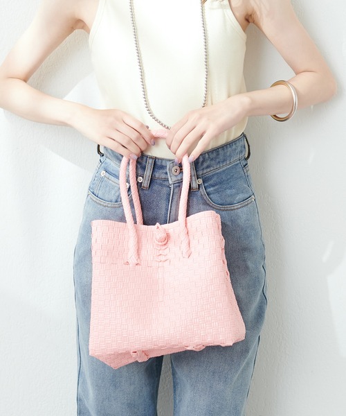 natural couture（ナチュラルクチュール）の「パサールバッグスクエアＳＳ（ショルダーバッグ・レディース・ピンク系その他/ピンク/イエロー/ライトグレー・FREE）」の21枚目の写真