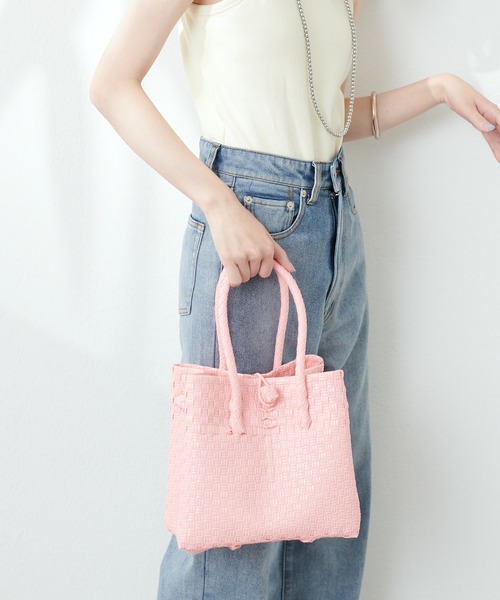 natural couture（ナチュラルクチュール）の「パサールバッグスクエアＳＳ（ショルダーバッグ・レディース・ピンク系その他/ピンク/イエロー/ライトグレー・FREE）」の22枚目の写真