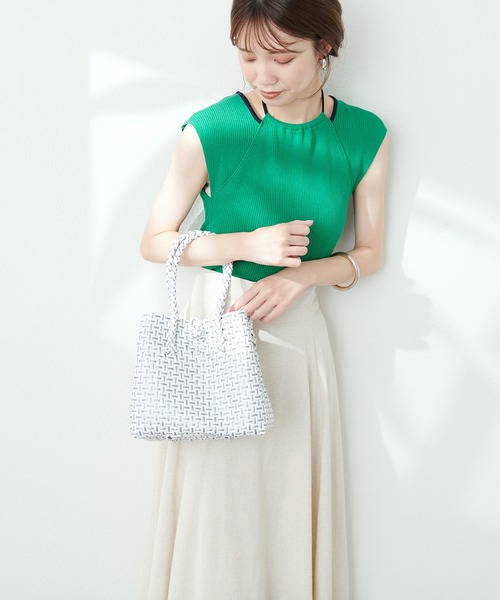 natural couture（ナチュラルクチュール）の「パサールバッグスクエアＳＳ（ショルダーバッグ・レディース・ピンク系その他/ピンク/イエロー/ライトグレー・FREE）」の11枚目の写真