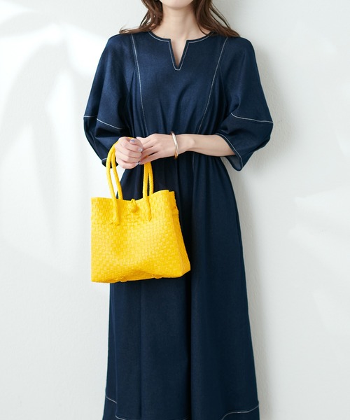 natural couture（ナチュラルクチュール）の「パサールバッグスクエアＳＳ（ショルダーバッグ・レディース・ピンク系その他/ピンク/イエロー/ライトグレー・FREE）」の16枚目の写真