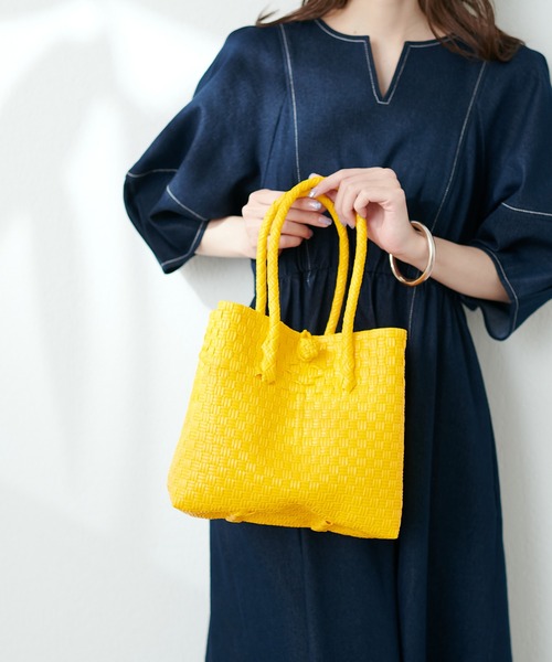 natural couture（ナチュラルクチュール）の「パサールバッグスクエアＳＳ（ショルダーバッグ・レディース・ピンク系その他/ピンク/イエロー/ライトグレー・FREE）」の15枚目の写真