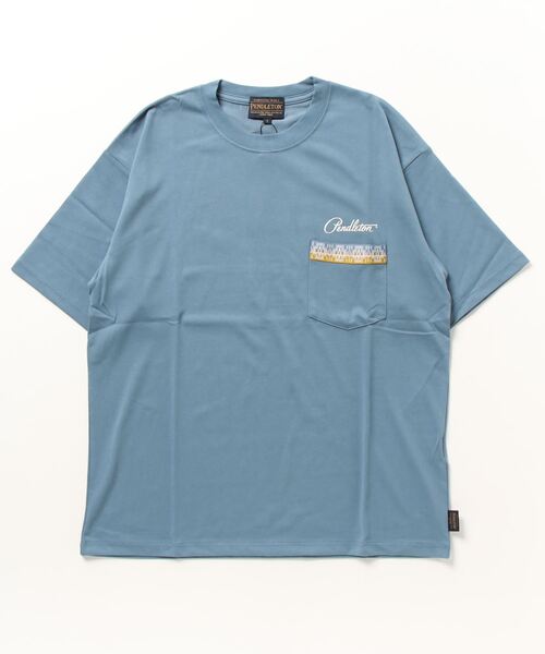 PENDLETON（ペンドルトン）の「バックプリントラグランT（Tシャツ/カットソー・メンズ・イエロー/ダークグレー/オフホワイト/ブルー・SMALL/MEDIUM/LARGE）」の4枚目の写真