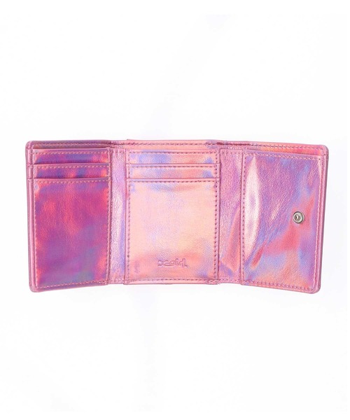 X-girl（エックスガール）の「＊METALLIC FAUX LEATHER MINI WALLET