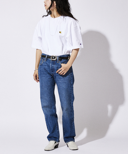 Champion（チャンピオン）の「【CHAMPION / チャンピオン】別注 リバースウィーブTシャツ（Tシャツ/カットソー・メンズ・ホワイト/ブラック/アイボリー/ブルー系その他・MEDIUM/LARGE/X-LARGE/XX-LARGE）」の10枚目の写真