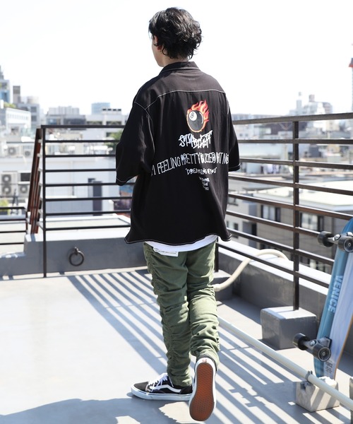 デニムパンツ クシュクシュ シャーリング ストリート スリム 2色 8(eight)（エイト）の「クシュクシュシャーリングデニム