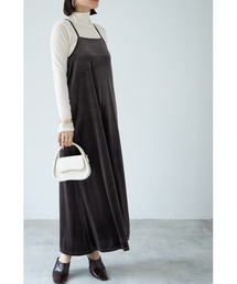 【ZOZO限定】ベロアバックキャミワンピース