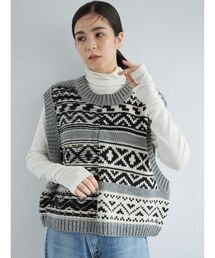 Ungrid | ジャカードニットベスト(ニット/セーター)