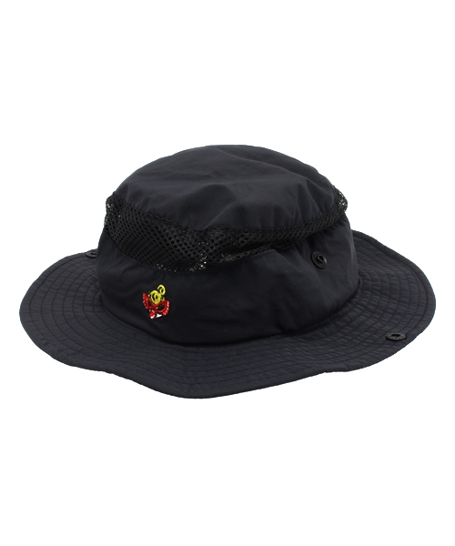 HYSTERIC MINI(ヒステリックミニ)の「Rolling sunshine cover HAT(日除け付き)(ハット・キッズ・ブラック/ネイビー・48/52/54/50)」の2枚目の写真