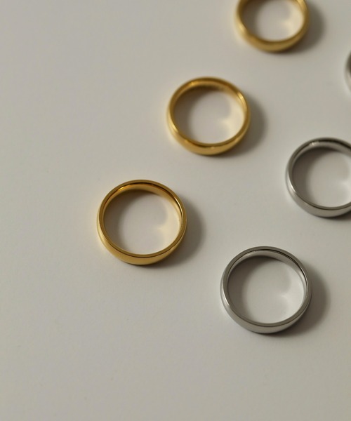 ORLEAN（オルレアン）の「金属アレルギー対応 シンプルラウンドリング 幅4mm サージカルステンレス 316L 4号 9号 11号（リング・レディース・シルバー/ゴールド・11号/9号/4号）」の9枚目の写真