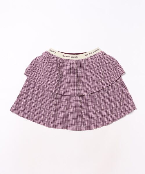 【セール】The New Society / チェックスカート<140-150cm>(スカート)|The New Society(ザ・ニューソサエティー)