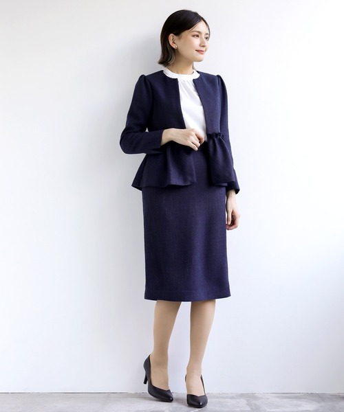 WHITE JOOLA（ホワイトジョーラ）の「【WEB限定！WHITEJOOLA】ツイードタイトスカート（スカート・レディース・ブラック/ネイビー/オフホワイト・S/M/L）」の13枚目の写真