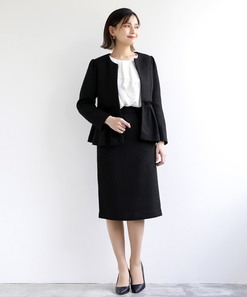 WHITE JOOLA（ホワイトジョーラ）の「【WEB限定！WHITEJOOLA】ツイードタイトスカート（スカート・レディース・ブラック/ネイビー/オフホワイト・S/M/L）」の16枚目の写真