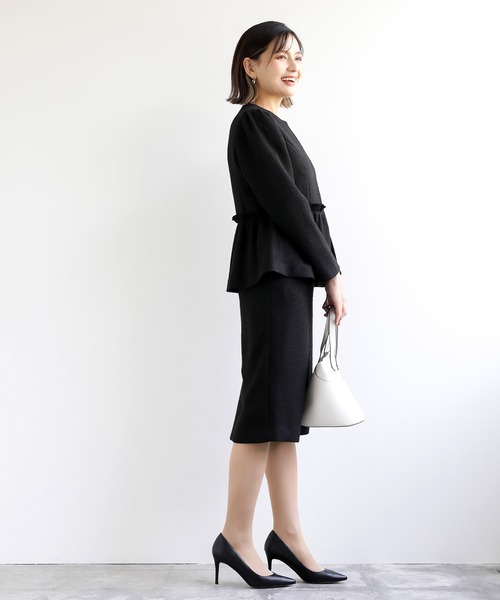 WHITE JOOLA（ホワイトジョーラ）の「【WEB限定！WHITEJOOLA】ツイードタイトスカート（スカート・レディース・ブラック/ネイビー/オフホワイト・S/M/L）」の17枚目の写真