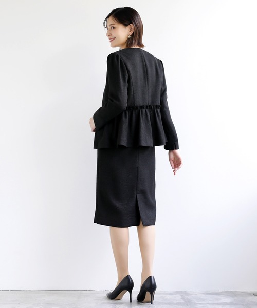 WHITE JOOLA（ホワイトジョーラ）の「【WEB限定！WHITEJOOLA】ツイードタイトスカート（スカート・レディース・ブラック/ネイビー/オフホワイト・S/M/L）」の19枚目の写真