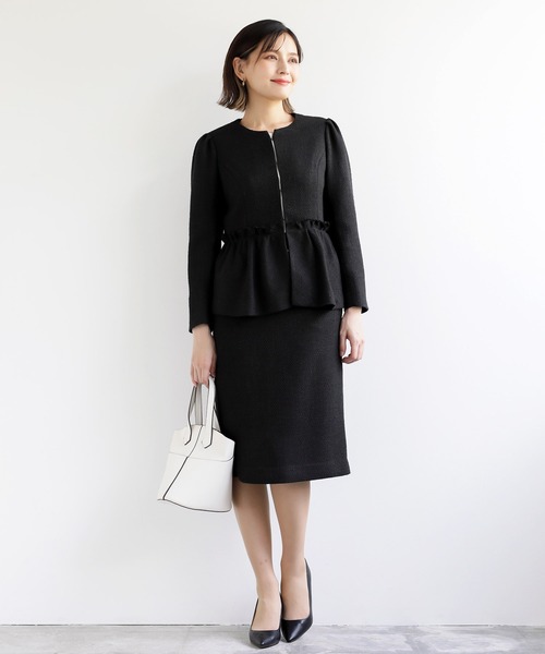 WHITE JOOLA（ホワイトジョーラ）の「【WEB限定！WHITEJOOLA】ツイードタイトスカート（スカート・レディース・ブラック/ネイビー/オフホワイト・S/M/L）」の20枚目の写真