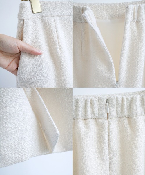 WHITE JOOLA（ホワイトジョーラ）の「【WEB限定！WHITEJOOLA】ツイードタイトスカート（スカート・レディース・ブラック/ネイビー/オフホワイト・S/M/L）」の22枚目の写真