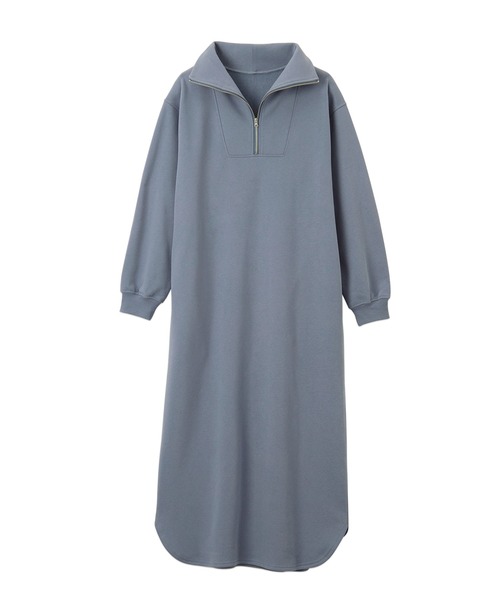 セール】ハーフジップ裏起毛ワンピース（ワンピース）｜CHAN ME