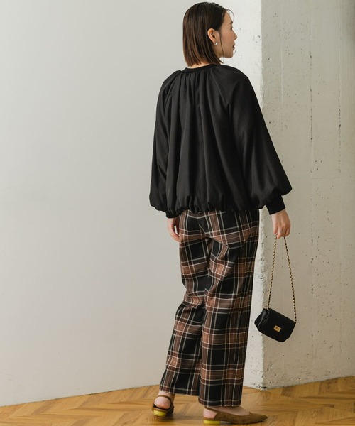 F by ROSSO（エフバイロッソ）の「F by ROSSO　キルトギャザーブルゾン（ブルゾン・レディース・ブラック/グレー・FREE）」の9枚目の写真