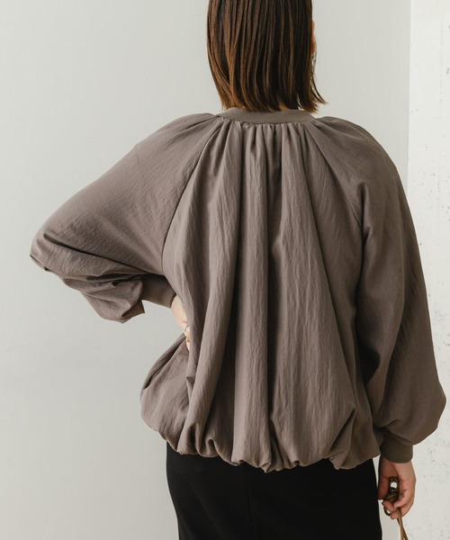 F by ROSSO（エフバイロッソ）の「F by ROSSO　キルトギャザーブルゾン（ブルゾン・レディース・ブラック/グレー・FREE）」の13枚目の写真