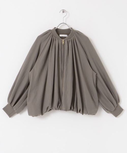 F by ROSSO（エフバイロッソ）の「F by ROSSO　キルトギャザーブルゾン（ブルゾン・レディース・ブラック/グレー・FREE）」の17枚目の写真