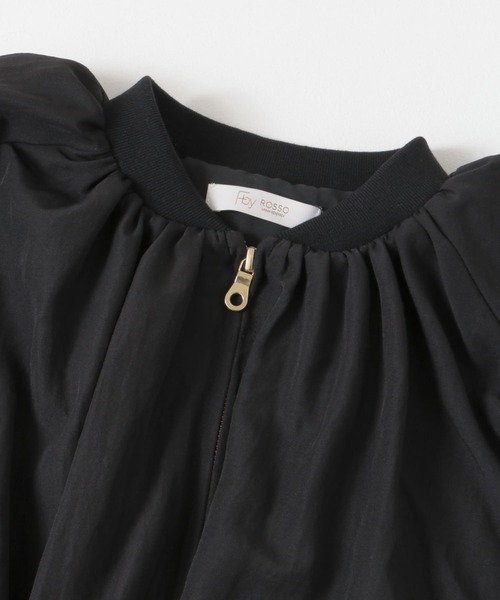 F by ROSSO（エフバイロッソ）の「F by ROSSO　キルトギャザーブルゾン（ブルゾン・レディース・ブラック/グレー・FREE）」の22枚目の写真