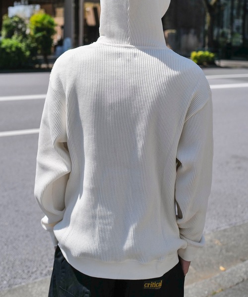 BANKS(バンクス)の「HOODIE/BANKS(バンクス)ベーシックフィットオーガニックコットンプルオーバーパーカー(パーカー・メンズ・オフホワイト・LARGE/MEDIUM/X-LARGE/SMALL)」の3枚目の写真