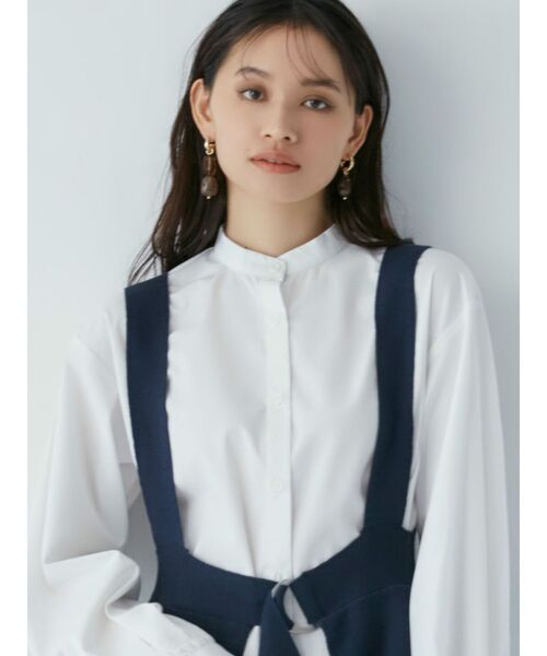 MURUA（ムルーア）の「ストーンフープピアス（ピアス（両耳用）・レディース・ゴールド/シルバー・FREE）」の6枚目の写真