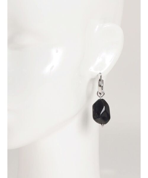 MURUA（ムルーア）の「ストーンフープピアス（ピアス（両耳用）・レディース・ゴールド/シルバー・FREE）」の10枚目の写真