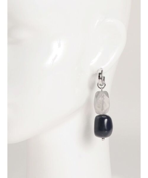 MURUA（ムルーア）の「ストーンフープピアス（ピアス（両耳用）・レディース・ゴールド/シルバー・FREE）」の11枚目の写真