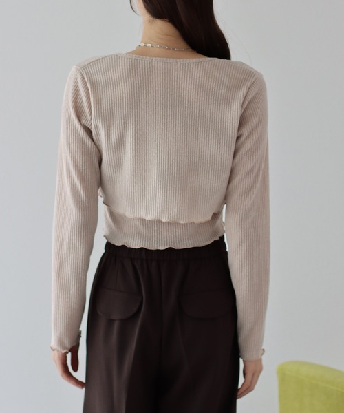 BLUEEAST(ブルーイースト)の「リボンカーディガン&キャミSET(アンサンブル・レディース・ブラック/ベージュ/アイボリー・MEDIUM)」の20枚目の写真