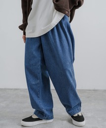 ワイドシルエットバルーンデニムパンツ